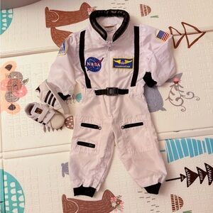 Astronaut Costume 18 months with matching Adidas Superstar Walker Shoes